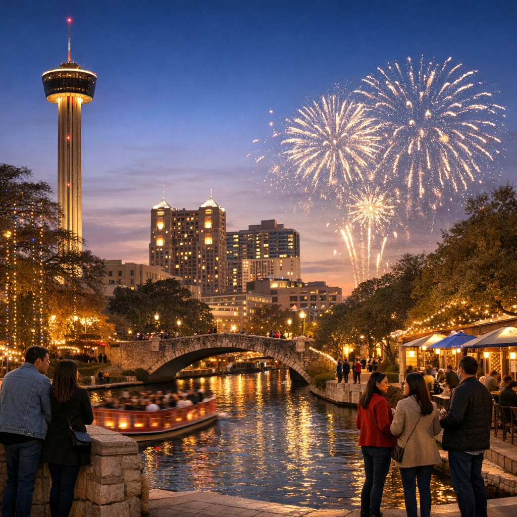 San Antonio New Year’s Eve 2025–2026: Free River Walk Events, Fireworks Spots & Budget-Friendly Deals