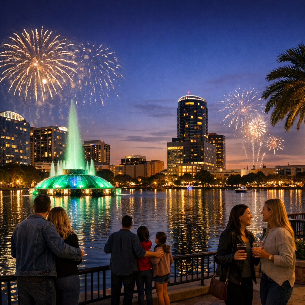 Orlando New Year’s Eve 2025–2026 Guide: Free Fireworks Views, Family Countdown Events & Late-Night Deals