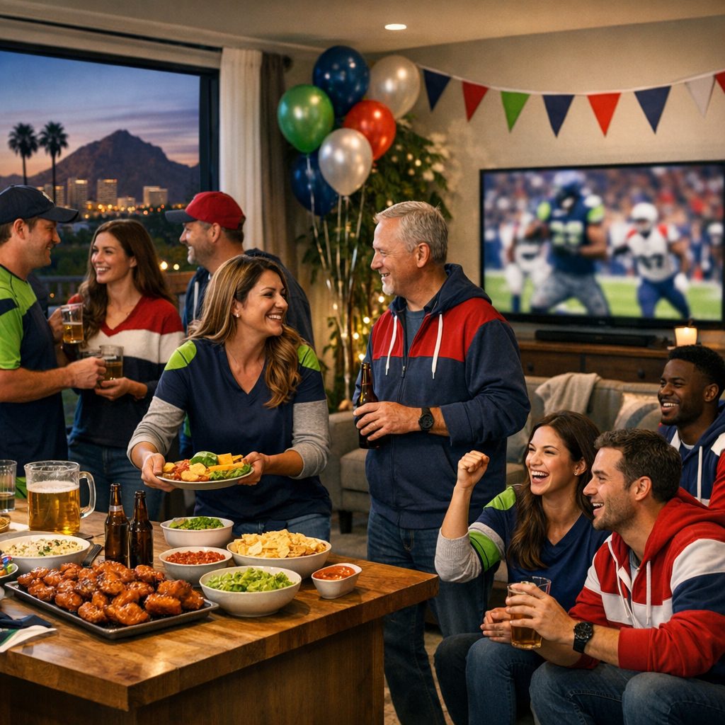 Phoenix Super Bowl LX Party Deals & Freebies: Food Specials, Watch Bars, and Home Hosting Hacks