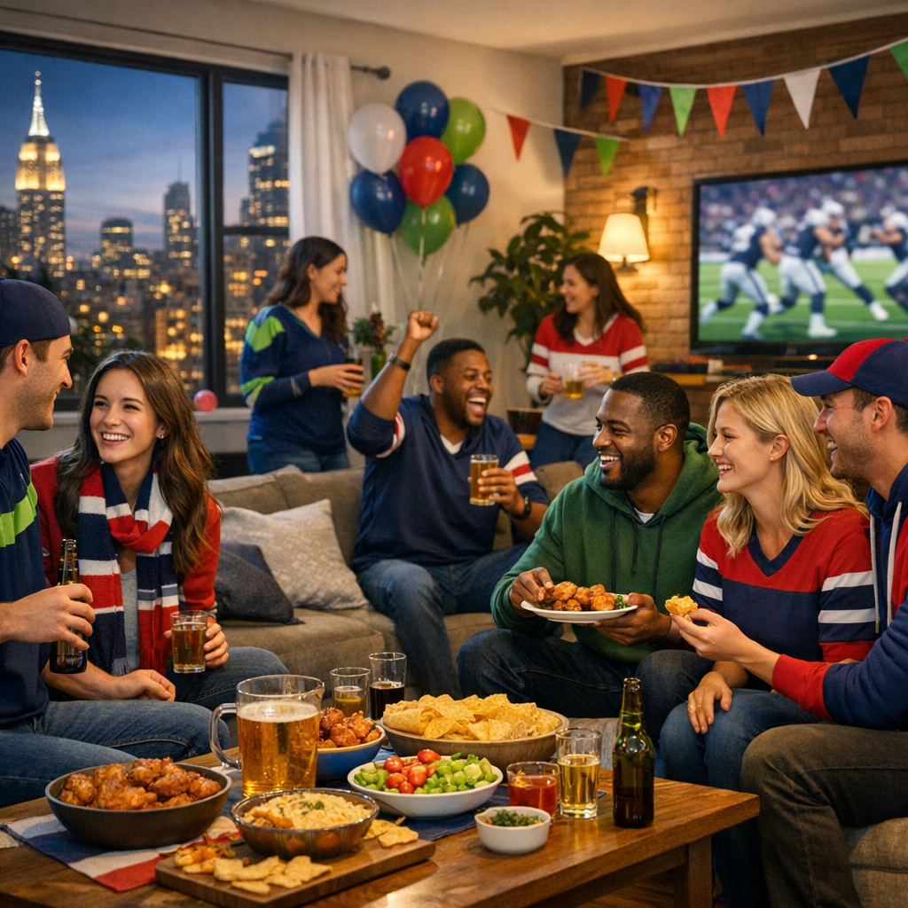 New York Super Bowl LX Party Playbook: Neighborhood Watch Spots, Food Deals, and At-Home Hosting Hacks
